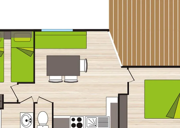 Campeggio Mobil-home Avec Terrasse à - Api-1-52-1004 Axat